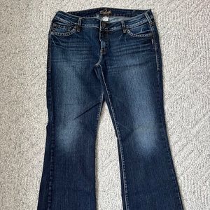 Silver Aiko Bootcut Jeans size 34 inseam 33 retro Y2K excellent condition